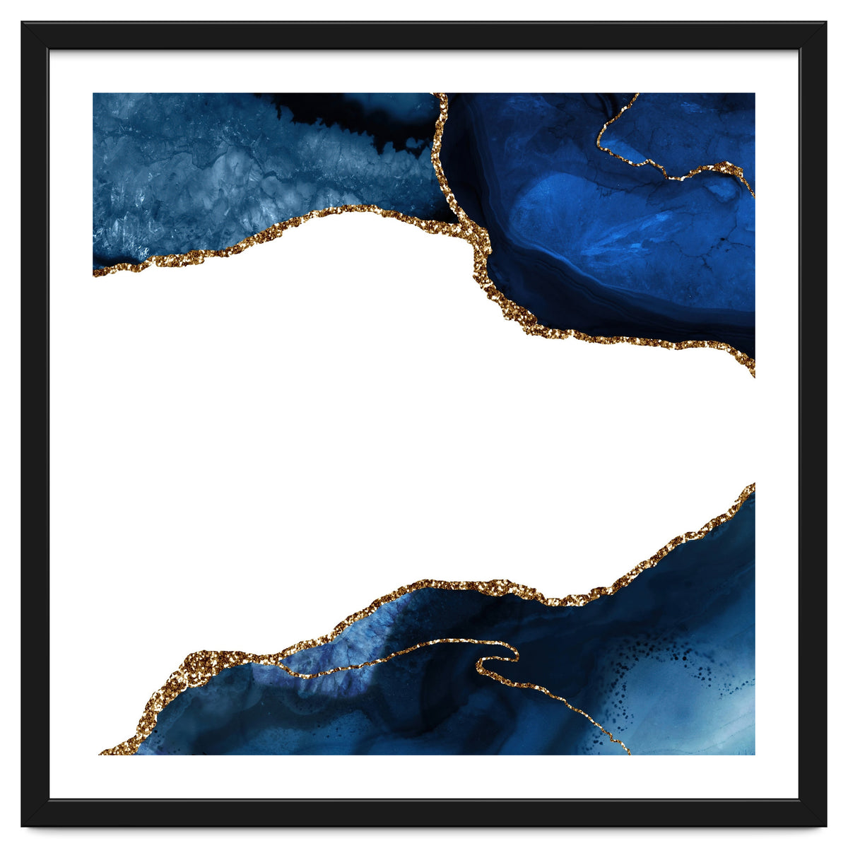 Navy & Gold Agate Texture 25