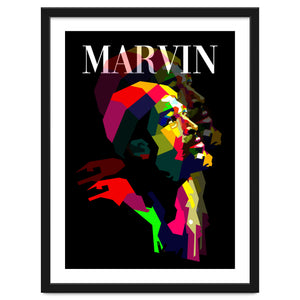 Marvin Gaye RNB Singer Pop Art WPAP by Artkreator