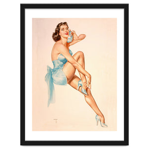 Beautiful Pinup Woman Posing In Ballerina Costume by Hermes