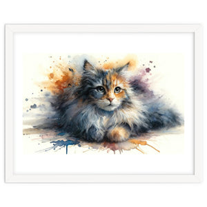 Whimsical Kitten Splash by Chromatic Fusion Studio
