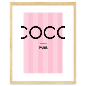 Paris Fashion Quote Art, Coco Chanel, Chic Decor by neeteshdsgn
