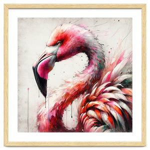 Watercolor Flamingo by Chromatic Fusion Studio