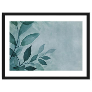 Gentle Leaf Whispers Teal by Andrea Haase