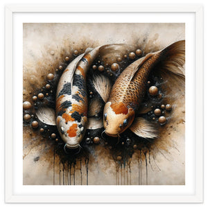 Powerful Koi Fish Pair by Chromatic Fusion Studio
