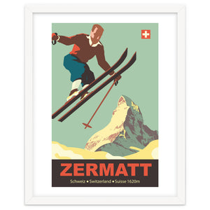 Ski Jump on Zermatt, Switzerland by Hermes