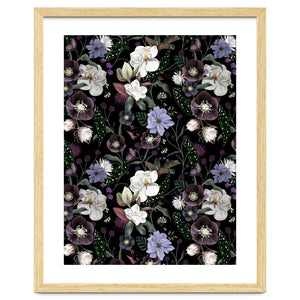 Botanical Dream Dark Blue by Anis illustration