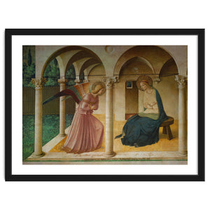 The Annunciation. Fresco in the former dormitory of the Dominican monastery San Marco, Florence. by Album