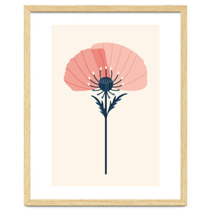 Pink Half Poppy by Taya Cosgrove