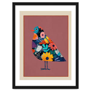Floral Bird II by Branka Kodžoman