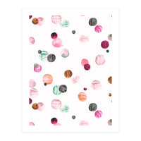 Polka Dots Watercolor Minimal Pink (Print Only)