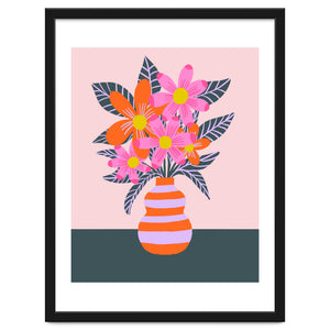 Colorful Flowers In a Vase by Wackapacka