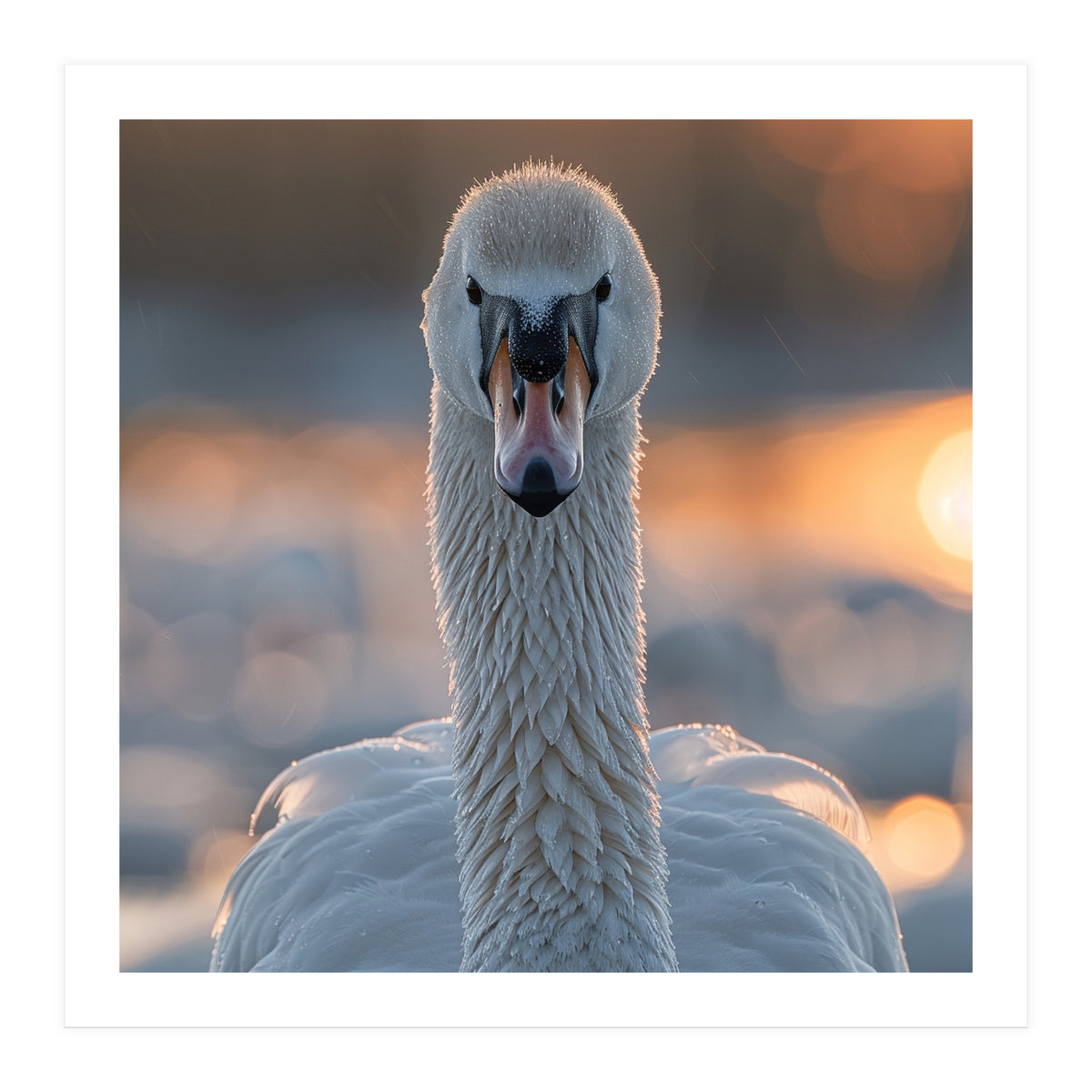 Close Up Portrait Of A Majestic Swan (Print Only)