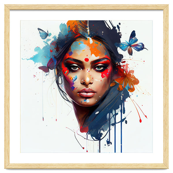 Aerial Bloom Hindu Portrait
