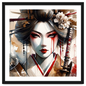 Katana Bloom Modern Geisha by Chromatic Fusion Studio