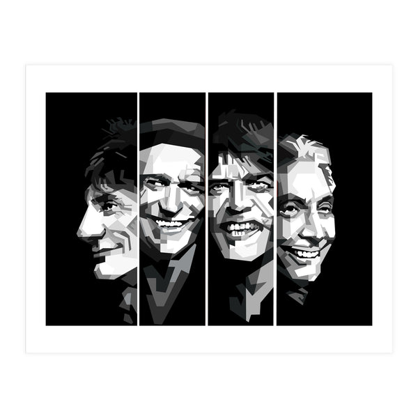 The Rolling Stones Black Portrait (Print Only)