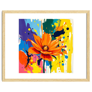 Modern Vibrant Flower by Caramel