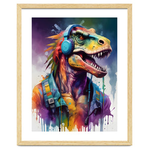Tyrannosaurus In Headphones Music by MakArena