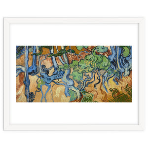 Tree Roots. Date: July 1890, Auvers-sur-Oise. Dimensions: 50.3 cm x 100.1 cm, 69.8 cm x 119.7 cm. by Album
