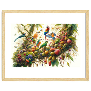 Jungle Symphony Of Tropical Birds by Chromatic Fusion Studio