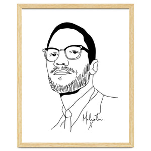 Malcolm X Illustration by taurungka