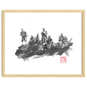 Bench Of Samurais by pechane