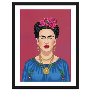 Frida Kahlo Portrait Illustration by neeteshdsgn
