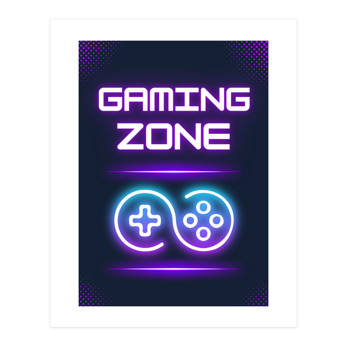 Gaming Gamer Zone Funny (Print Only)