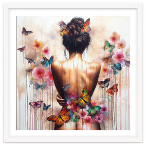 Butterfly Garden Back Portrait by Chromatic Fusion Studio