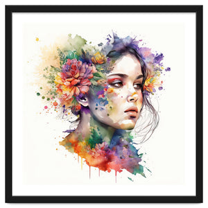 Ethereal Bloom Portrait by Chromatic Fusion Studio