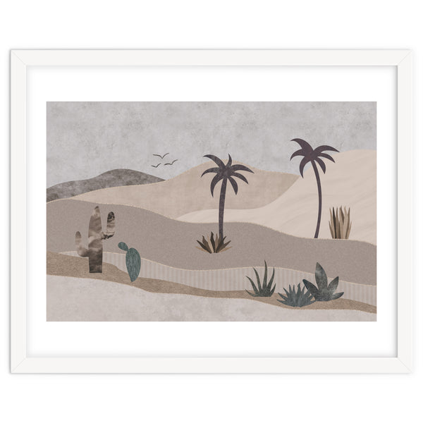 Abstract Landscape Calm Oasis