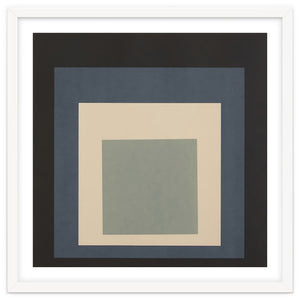 JOSEF ALBERS - HOMAGE TO THE SQUARE BEIGE GREY BLACK HIGH RESOLUTION by TimelessArtworks