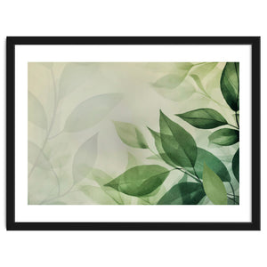 Botanical Serenity Green Leaves by Andrea Haase