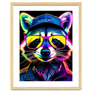 Raccoon In Glasses by MakArena