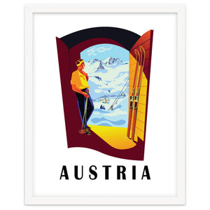 Austria Ski Track At The Door by Hermes
