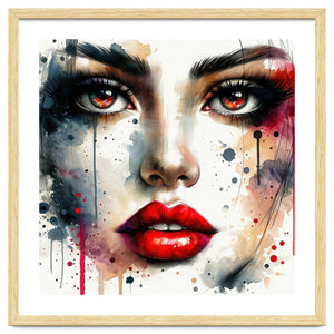 Close Up Woman Face by Chromatic Fusion Studio