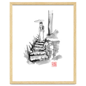woman Descending Stairs by pechane