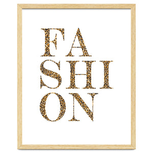 Fashion, Leopard Print Letters, Modern Chic decor by neeteshdsgn