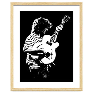 Pat Metheny American Jazz Musician in Monochrome by taurungka