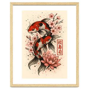 Koi fish Japanese by Jeff Creative