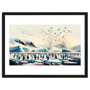 Antarctic Expanse Penguins Path by Chromatic Fusion Studio