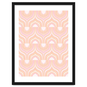 Peachy Marbeling Tiles by DesigndN