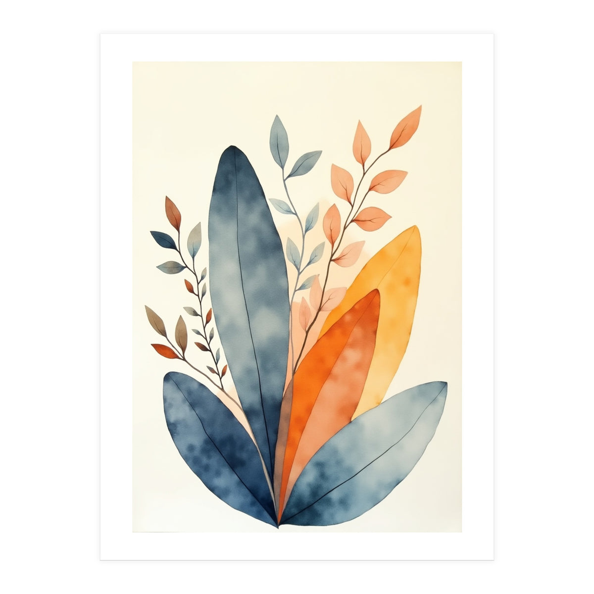 Modern Contemporary Art Flower (Print Only)