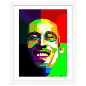 Bob Marley Reggae Icon Pop Art WPAP by Artkreator