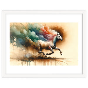 Galloping Horse Color Burst by Chromatic Fusion Studio