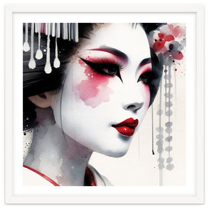 Porcelain Bloom Modern Geisha by Chromatic Fusion Studio