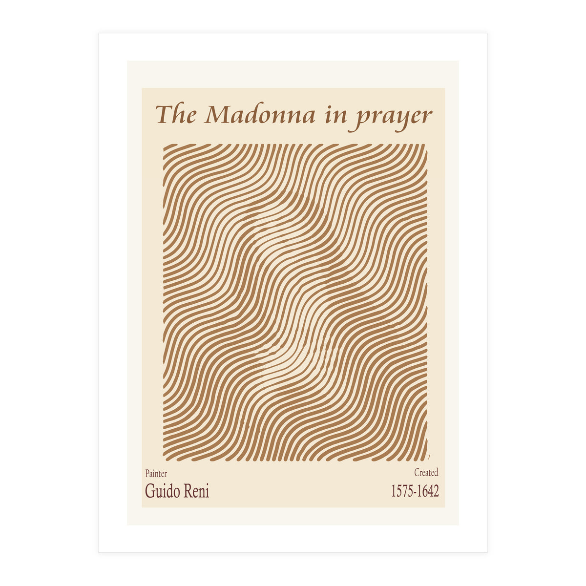 The Madonna In Prayer by Guido Reni (Print Only)