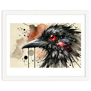 Dramatic Raven Portrait by Chromatic Fusion Studio