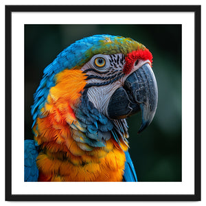 Close Up Of A Colorful Macaw Parrot by Rizwana Khan