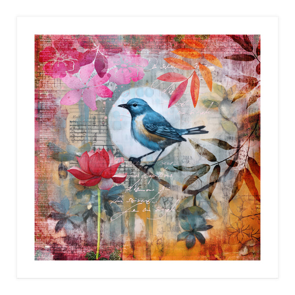 Bird Colorful Collage (Print Only)