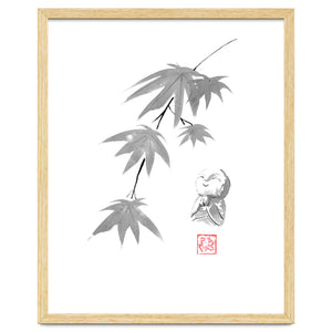 Maple And Jizo by pechane